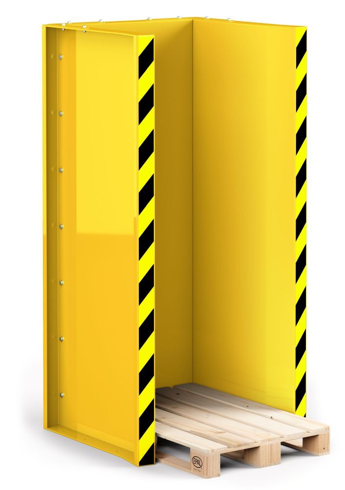 RR Paletten Stapel Station Typ RPS-15 RAL 1023 Produktbild RR Paletten Stapel Station Typ RPS-15 RAL 1023