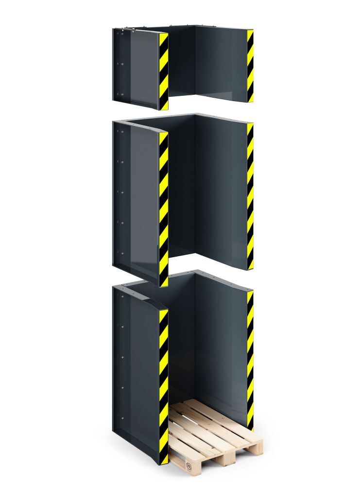 RR Paletten Stapel Station Typ RPS-15 RAL 6018 Produktbild RR Paletten Stapel Station Typ RPS-15 RAL 6018 bild 2