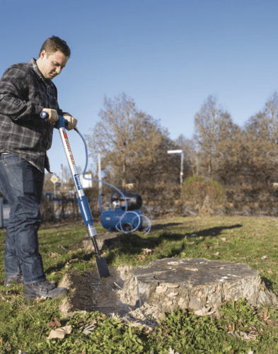 Scheppach Druckluftspaten Aero² Spade - Anwendung Scheppach Druckluftspaten Aero² Spade - Anwendung