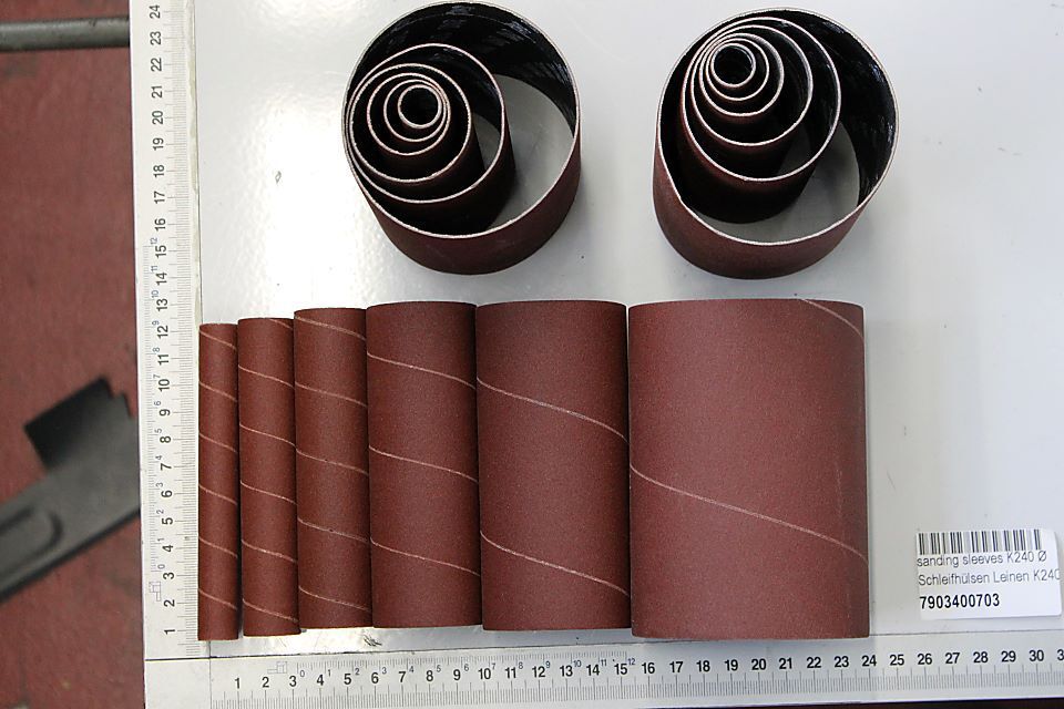 Scheppach Maschinen Schleifhülsen Set Korn 240 Produktbild Scheppach Maschinen Schleifhülsen Set Korn 240