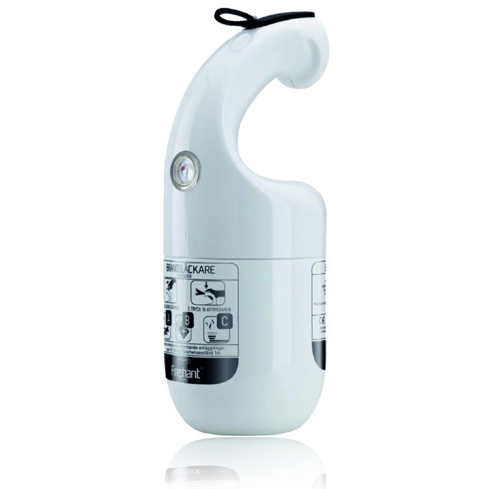 Firephant Housegard Design Feuerlöscher weiß Pulverfeuerlöscher 1 kg Produktbild Firephant Housegard Design Feuerlöscher weiß Pulverfeuerlöscher 1 kg
