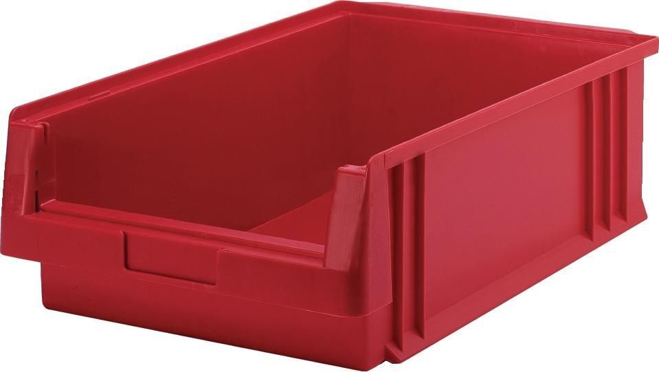 Lakape Sichtlagerkasten PLK 1C gelb 500/465x315x150 mm Produktbild Lakape Sichtlagerkasten PLK 1C gelb 500/465x315x150 mm