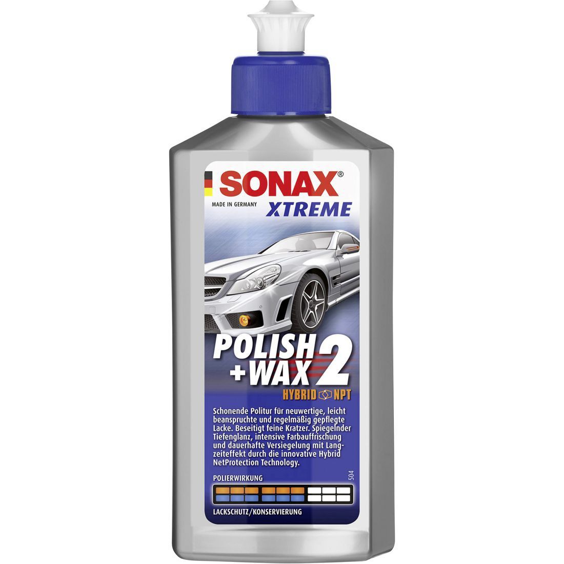 Sonax Politur Xtreme Polish and Wax 2 Hybrid NPT Flasche mit 250 ml Produktbild Sonax Politur Xtreme Polish and Wax 2 Hybrid NPT Flasche mit 250 ml