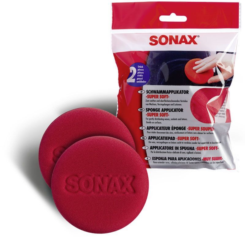 Sonax Schwamm Applikator Super Soft 2 Stück für Xtreme Brillant Wax 1 Produktbild Sonax Schwamm Applikator Super Soft 2 Stück für Xtreme Brillant Wax 1