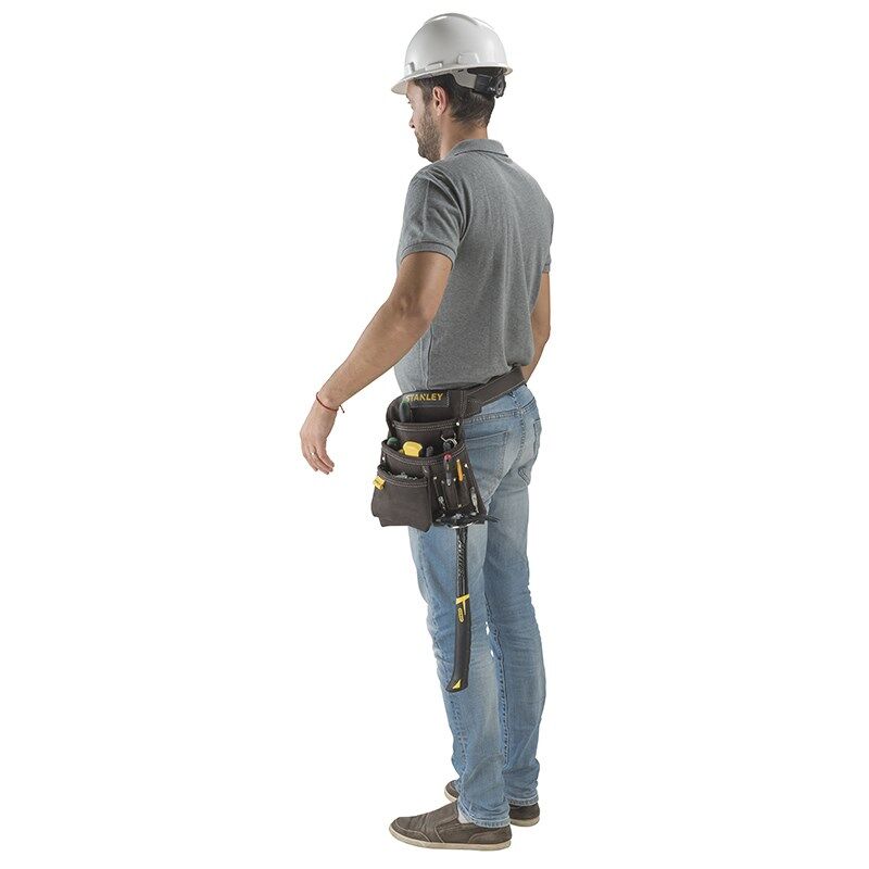 Stanley Werkzeug- und Hammertasche aus Leder - Anwendung Produktbild Stanley Werkzeug- und Hammertasche aus Leder - Anwendung bild 6