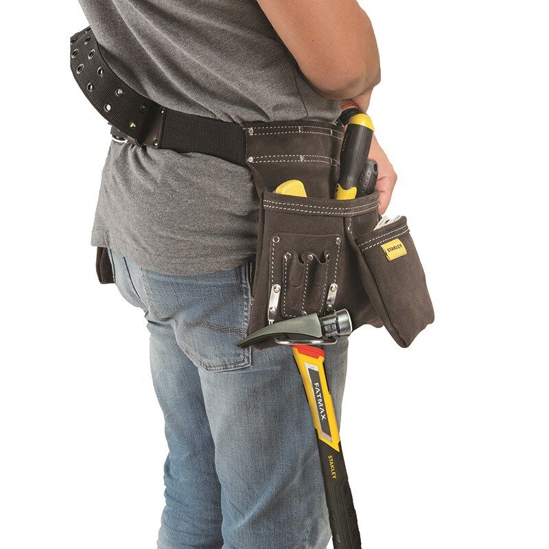 Stanley Werkzeug- und Hammertasche aus Leder - Anwendung Produktbild Stanley Werkzeug- und Hammertasche aus Leder - Anwendung bild 8