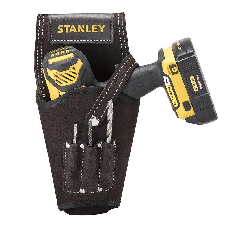 Stanley Akku Bohrer Halfter aus Leder - Anwendung Produktbild Stanley Akku Bohrer Halfter aus Leder - Anwendung bild 4