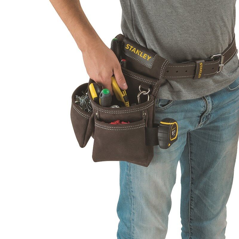 Stanley Ledergürtel Breite 4,5 cm, Länge 126 cm 16 Loch - Anwendung Produktbild Stanley Ledergürtel Breite 4,5 cm, Länge 126 cm 16 Loch - Anwendung bild 6