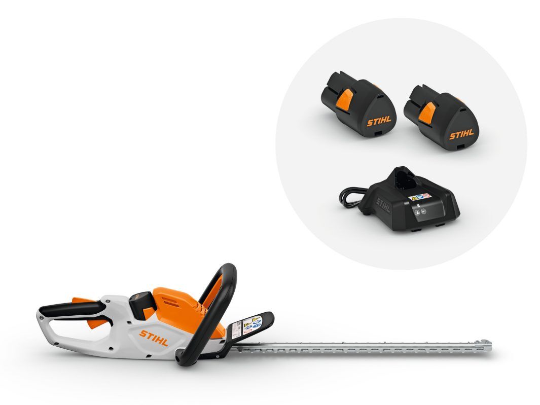 STIHL Akku Heckenschere HSA 40 Set mit 2 x Akku AS 2 und Ladegerät AL 1 Produktbild STIHL Akku Heckenschere HSA 40 Set mit 2 x Akku AS 2 und Ladegerät AL 1