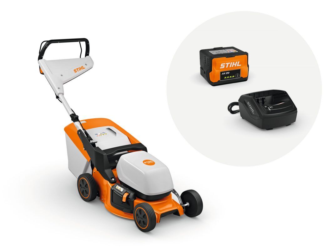 STIHL Akku Rasenmäher RMA 243 Set AK 20 und AL 101 Produktbild STIHL Akku Rasenmäher RMA 243 Set AK 20 und AL 101