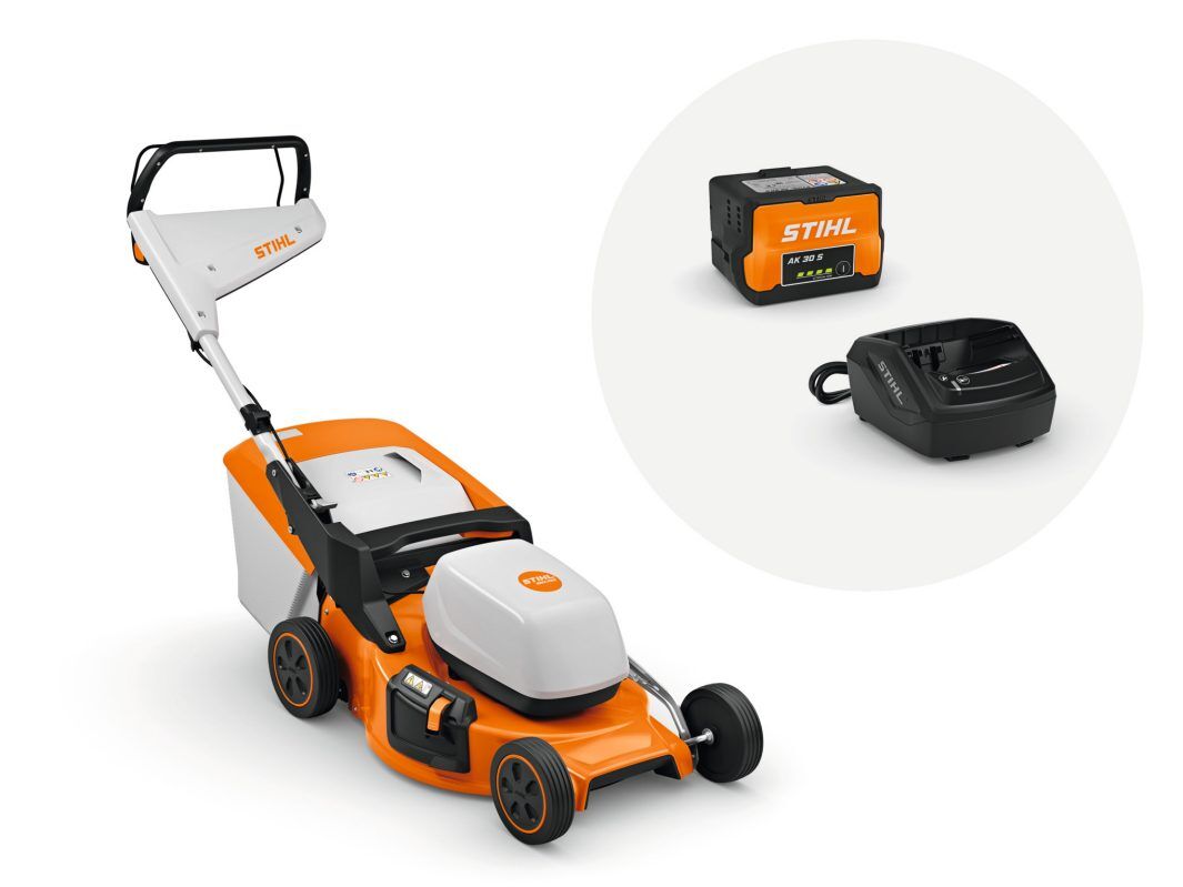 STIHL Akku Rasenmäher RMA 253 T Set AK 30 S und AL 101 Produktbild STIHL Akku Rasenmäher RMA 253 T Set AK 30 S und AL 101