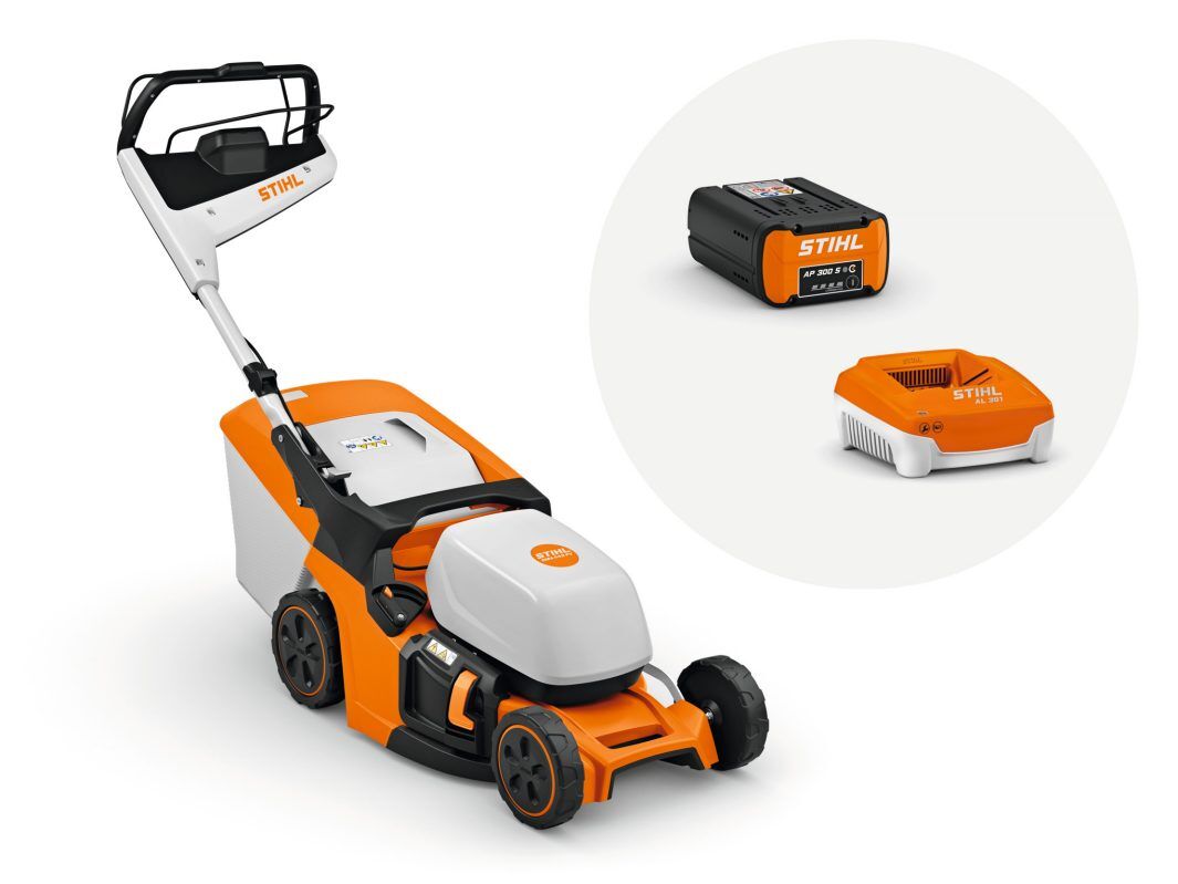 STIHL Akku Rasenmäher RMA 443 PV Set AP 300 S und AL 301 Produktbild STIHL Akku Rasenmäher RMA 443 PV Set AP 300 S und AL 301