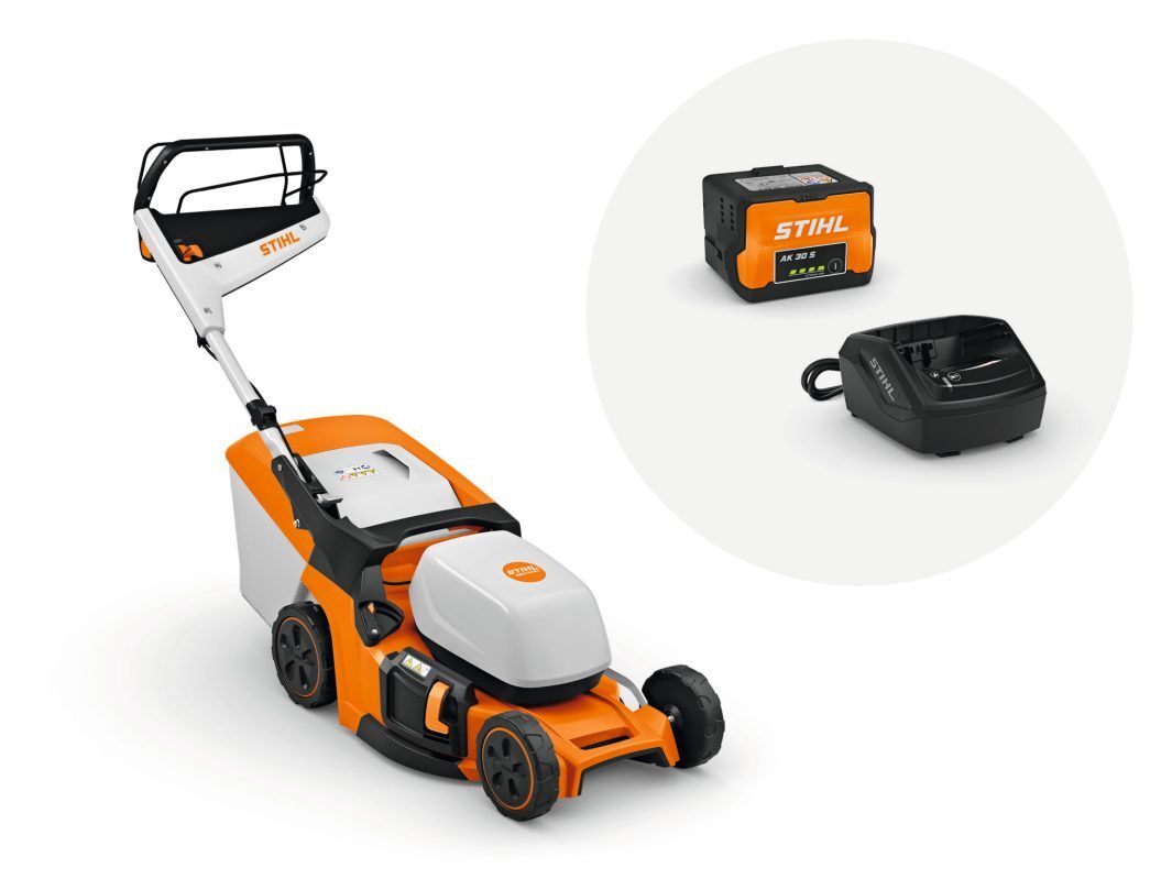 STIHL Akku Rasenmäher RMA 448 V Set AK 30 S und AL 101 Produktbild STIHL Akku Rasenmäher RMA 448 V Set AK 30 S und AL 101