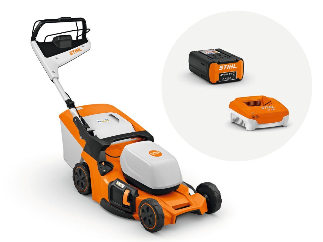 STIHL Akku Rasenmäher RMA 453 PV Set AP 300 S und AL 301 Produktbild STIHL Akku Rasenmäher RMA 453 PV Set AP 300 S und AL 301