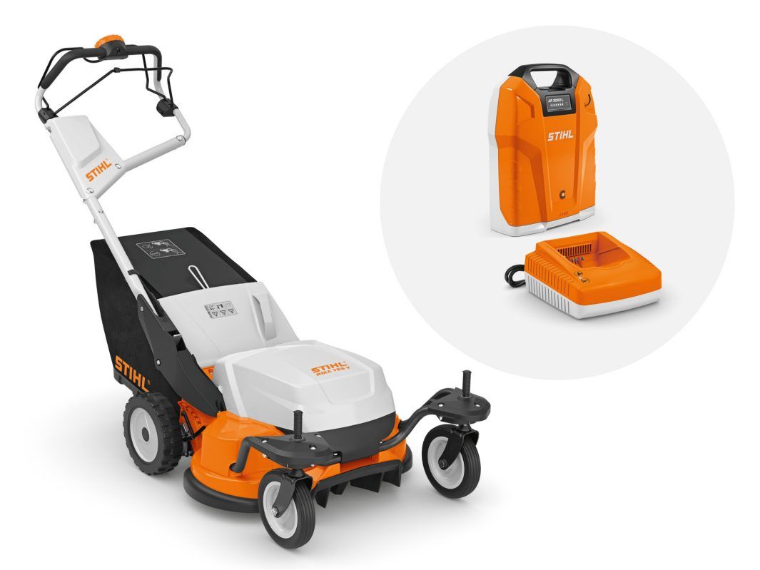 STIHL Akku Rasenmäher RMA 765 V Set AR 3000 L mit AL 501 Produktbild STIHL Akku Rasenmäher RMA 765 V Set AR 3000 L mit AL 501