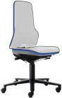 Basisstuhl ESD NEON 2 blau mit Rollen synchro