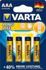 VARTA Batterie LONGLIFE AAAMicro, 4-er Bli.