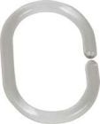 Wenko Duschvorhang-Ringe transparent, 12-er Set