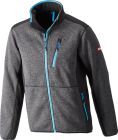 Fortis Strickjacke Softshell grau türkis Gr.2XL