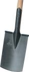 Idealspaten Bauspaten mit Tritt Gr. 2 Eschen T-Stiel