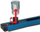 Gedore Steckleiste 380mm für 13St.1/4"-Einsätze