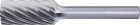 Pferd Frässtift HM ZYA 1020 INOX 6mm 10x20 mm