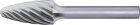 Pferd Frässtift HM RBF 0820 INOX 6mm 8x20 mm