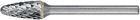 Pferd Kleinfrässtift HM RBF 0613 43mm 6x13 mm