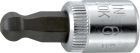 Gedore Schraubendreher-Einsatz 1/4"4 x28mm innen-6kt.Kugelkopf