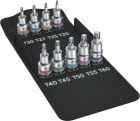 Wera Schraubendreher-Einssatzgarnitur1/2" 9tlg. TX mit Haltefunktion