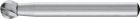 Pferd Frässtift HSS F 0807 1 6mm 8x 7 mm