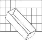 Raaco Facheinsatz A8-2 transparent H 47x B 55x T 157 mm