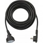 Brennenstuhl Qualitäts Verlängerungskabel 10 m mit Flachstecker schwarz