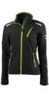 S Damen Jacke 24, Black/lime green, Gr.