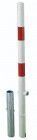Alberts Absperrpf. Herausnehmbar D 76 mm m.Bodenh.Rot Refl
