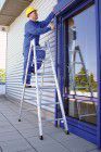 Günzburger Stehleiter alu 2x 6 Spr. 3,10 m nivello-Fuß