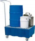 Asecos Auffangwanne PE 60 l m. Rollen u. PE-Giro