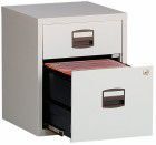 Bisley HR Schrank auf Rollen 1 Schub, 1 HR grau