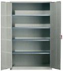 Orgami Stahlschrank lichtgrau 1950x1200x500 4 Böden