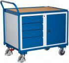 Variofit Tischwagen 250 kg 1 Schrank 4 Schubladen