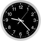 Bürk Mobatime Funk Wanduhr D300 elegantZiffernblatt sw, Zahlen