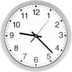 Bürk Mobatime Funk Wanduhr D300 elegantZiffernblatt we, Zahlen