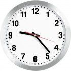 Bürk Mobatime Funk Wanduhr D300 klass. Ziffernblatt we, Zahlen