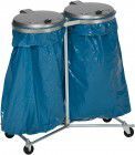 Var Abfallsammler 2x120 l verz. fahrbar KS-Deckel
