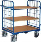 Variofit Etagenwagen 500 kg 2 WandLad. 1000x700 mm 3 Böden