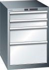 LISTA Schubladenschrank grau H700,4 Schubladen