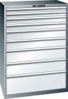 LISTA Schubladenschrank blau H1450, 9 Schubladen