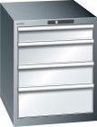 LISTA Schubladenschrank 75 lg/lH700,4SL100/2x150/200