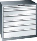 LISTA Schubladenschrank grm/ H1000, 6 Schubladen