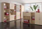 Geramöbel Querrolladenschrank 830x2000x400mm grau/silber
